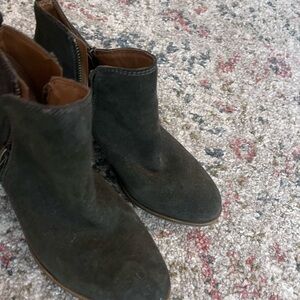 Lucky Brand Women's Dark Brown Heeled Boots